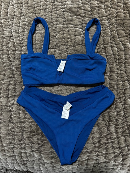 l*space Other - l*space Ribbed Royal Blue Bikini Set